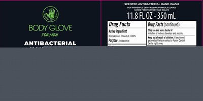 Label Image (Body Glove For Men Hand Wash Tea Tree And Vitamin E Bzk 15 350 mL)